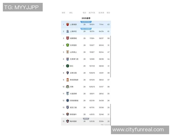 全国锦标赛最新积分榜揭晓上海足球队以56分稳居榜首位置